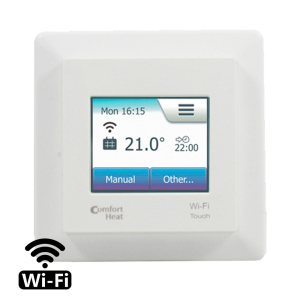 Програмований регулятор з Wi-Fi для теплої підлоги Comfort Heat Touch Білий