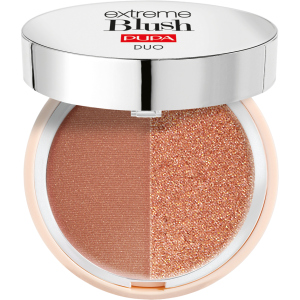 Компактні рум'яна з подвійним ефектом Pupa Extreme Blush Duo 120 Radiant Caramel Glow Spice 4 г (8011607332502) в Дніпрі