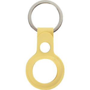 Чохол-брелок ArmorStandart Silicone Ring with Button для Apple AirTag Yellow ТОП в Дніпрі