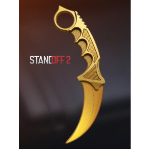 Деревянный нож из Стендофф 2 Керамбит Голд Игрушечный нож из дерева StandOff 2 Karambit Gold 11101 ТОП в Днепре