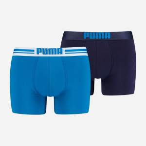 Трусы-шорты Puma Placed Logo Boxer 2P 90651901 XL 2 пары Blue (8718824117034) лучшая модель в Днепре