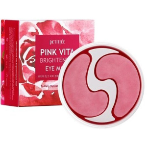 Патчі під очі Petitfee Pink Vita Brightening Eye Mask Освітлення 60 шт (8809508850498) в Дніпрі