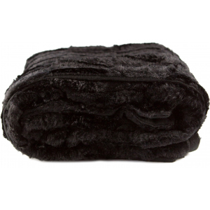 Плед LIFETIME Furry blanket Черный 120x150 см (871125227910-2 black) ТОП в Днепре