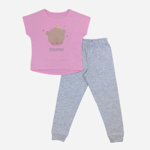хороша модель Піжама (футболка + штани) Кена 307337-03 92 см Рожева (2307337030921)