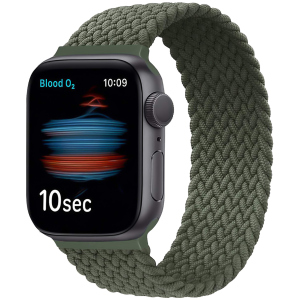 Ремінець Promate Fusion-44L для Apple Watch 42-44 мм 1/2/3/4/5/6/SE Green (fusion-44l.green) краща модель в Дніпрі