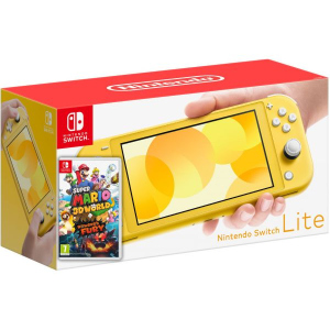 Nintendo Switch Lite Yellow + Гра Super Mario 3D World + Bowser's Fury (російська версія) в Дніпрі