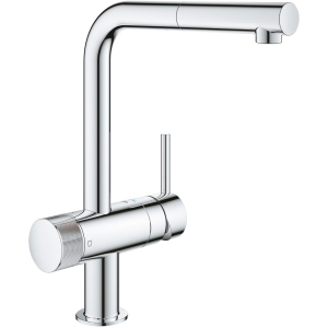 Смеситель кухонный с подключением к фильтру GROHE Blue Pure Minta 31721000 ТОП в Днепре