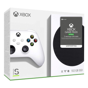 Microsoft Xbox Series S 512Gb + Xbox Game Pass Ultimate (3 місяці) ТОП в Дніпрі