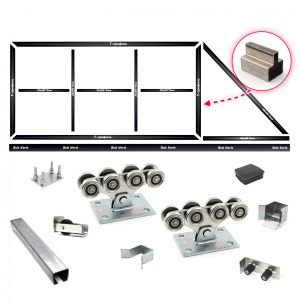 Комплект воріт КСС (Звари сам) на проріз 5 метрів, довжина стулки 7 метрів 200 см, Світ Воріт краща модель в Дніпрі