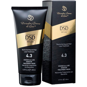 Восстанавливающая маска с кератином DSD de Luxe 4.3 Keratin Treatment Mask для улучшения структуры волос и стимуляции их роста 200 мл (8437011863096) ТОП в Днепре