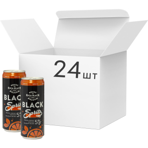 Упаковка слабоалкогольного напою Riga Black Balsam Spritz Cocktail 5% 0.33 л x 24 шт (4750021009853) ТОП в Дніпрі