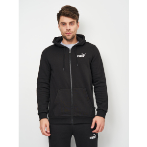 Спортивна кофта Puma ESS Small Logo FZ Hoodie 58670201 S Чорна (4063697310551) ТОП в Дніпрі