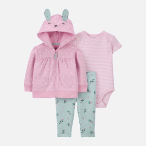 Комплект (боди + толстовка + лосины) Carters 1J955310 62 см 650 P Pink (194133778544) лучшая модель в Днепре