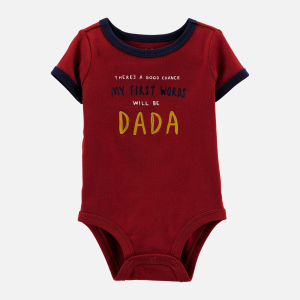 Боди-футболка Carters 1M009210 62 см 600 R Red (194135469068) в Днепре