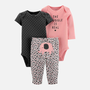 Комплект (боді 2 шт + штанці) Carters 18139910 86 см 650 P Pink (192135962602) ТОП в Дніпрі