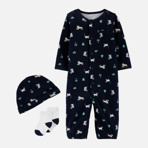 Комплект (шапочка + чоловічок + шкарпетки) Carters 1I722410 62 см 400 N Navy (194133364648)