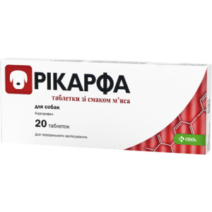 Протизапальний знеболюючий препарат KRKA Рікарфа 20таб по 100 мг (3838989647094) ТОП в Дніпрі