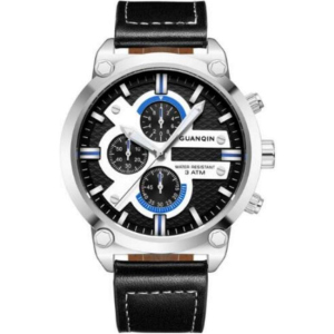 Чоловічий годинник Guanqin Silver-Black-Black GS19088 CL (GS19088SBB) ТОП в Дніпрі