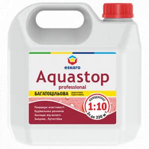 Ґрунтовка Eskaro Aquastop Professional 3 л краща модель в Дніпрі