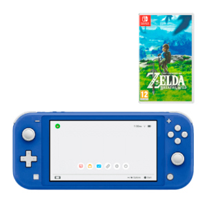 Набір Консоль Nintendo Switch Lite Blue 32GB Нове + Гра The Legend of Zelda Breath of The Wild Озвучка Nintendo Switch Нове краща модель в Дніпрі