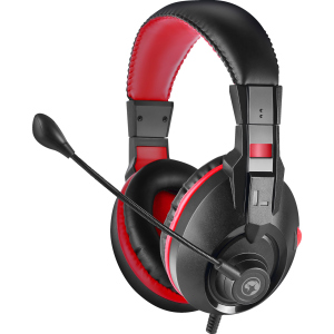 Навушники Marvo H8321S Black-Red (H8321S.MRV) ТОП в Дніпрі