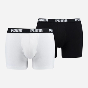 Трусы-шорты Puma Basic Boxer 2P 90682307 L 2 пары White-Black (8718824609690) ТОП в Днепре