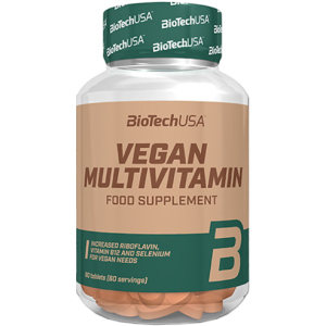 Витамины и минералы Biotech Vegan Multivitamin 60 таблеток (5999076239337) ТОП в Днепре