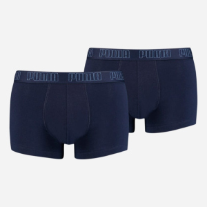 Труси-шорти Puma PUMA BASIC TRUNK 2P 93501510 S 2 шт. Navy (8720245038034) краща модель в Дніпрі