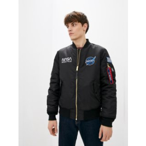 хорошая модель Куртка Airboss MA-1 NASA 2XL Black (707568225820_A)