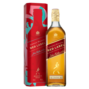 Виски Johnnie Walker Red label выдержка 4 года 0.7 л 40% в металлической упаковке (5000267181400) в Днепре