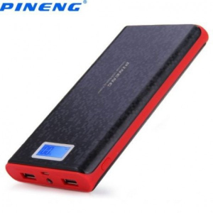 УМБ зарядний Power Bank Pineng 40000 mAh + LCD-екран зовнішній акумулятор чорний рейтинг