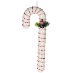 Елочная игрушка Christmas Decoration Конфеты 110х55х330 мм Белая (CAA130020_белый) лучшая модель в Днепре