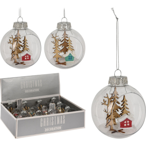 Набор елочных шаров Christmas Decoration 8 см 12 шт (CAA126890) в Днепре