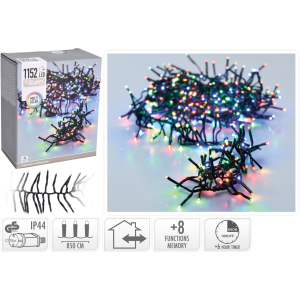 Гірлянда Christmas Decoration 1152 LED ламп різнокольорова 11.4 м (AX9502440) в Дніпрі