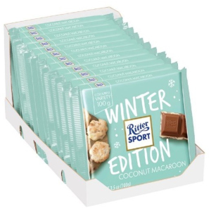 Упаковка молочного шоколада Ritter Sport с начинкой кокос и макаруны 12 шт х 100 г (4000417300607) ТОП в Днепре