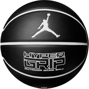 М'яч баскетбольний Nike Jordan Hyper Grip 4P Size 7 Black/White/White/White (J.000.1844.092.07) краща модель в Дніпрі