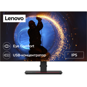 Монітор 27" Lenovo ThinkVision P27q-20 (61EAGAT6UA) USB Type-C 65W / 8-bit / sRGB 99% ТОП в Дніпрі