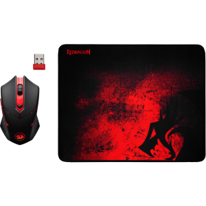 Комплект Ігровий Redragon M601WL-BA Black-Red (78227) краща модель в Дніпрі