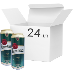 Упаковка пива Pilsner Urquell світле фільтроване 4.4% 0.5 л x 24 шт (8594404000084) в Дніпрі