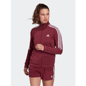 Спортивна кофта Adidas W Sereno Tj GS6258 Viccri/White (4064055390642) краща модель в Дніпрі