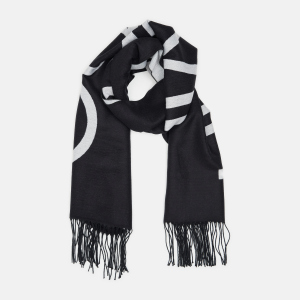 Шарф Calvin Klein Jeans Fringes Scarf 65x195 K60K607322-BAX Чорний (8719853290415) ТОП в Дніпрі