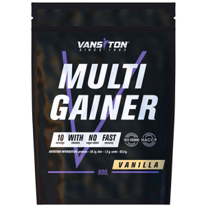 Гейнер Vansiton Multigainer 900 г Vanilla (4820106591174) ТОП в Днепре