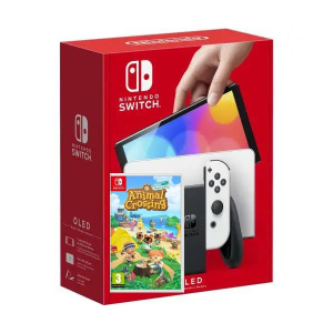 Nintendo Switch (OLED model) White + Гра Animal Crossing: New Horizons (російська версія) ТОП в Дніпрі