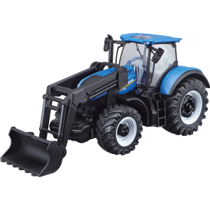 Модель серии Bburago Farm Трактор New Holland T7.315 с фронтальным погрузчиком, синий 1:32 (4893993316328) ТОП в Днепре