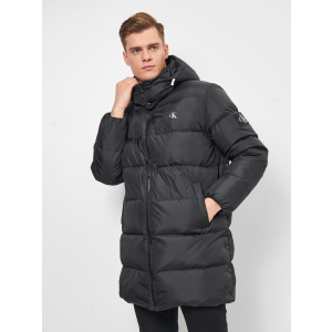 Пуховик Calvin Klein Jeans Long Hooded Down Jacket J30J318688-BEH XL Black (8719854528135) краща модель в Дніпрі