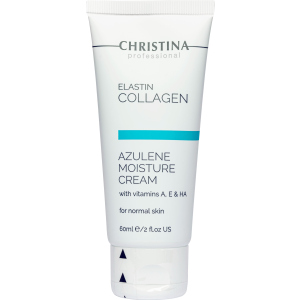 купить Увлажняющий крем для нормальной кожи Christina Elastin Collagen Azulene Moisture Cream with Vitamins A E & HA 60 мл (7290100363706)