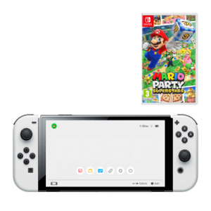 Набір Консоль Nintendo Switch OLED Model HEG-001 64GB White Новий + Гра Mario Party Superstars в Дніпрі