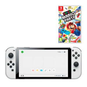 Консоль Nintendo Switch OLED Model HEG-001 64GB White Новий + Гра Mario Party краща модель в Дніпрі