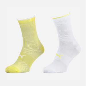 Шкарпетки Puma Sock Classic 2P Women 103003001-013 39-42 2 пари Жовтий/Білий (8718824799087) в Дніпрі