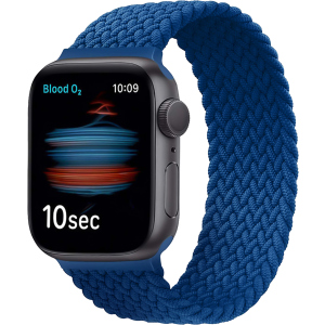 Ремінець Promate Fusion-44M для Apple Watch 42-44 мм 1/2/3/4/5/6/7/SE Blue (fusion-44m.blue) краща модель в Дніпрі